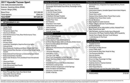 2017 Hyundai TUCSON Sport