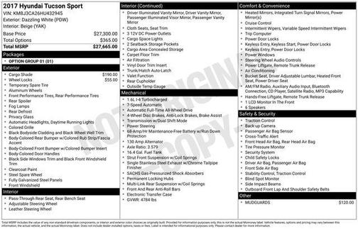 2017 Hyundai TUCSON Sport