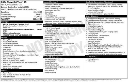 2024 Chevrolet Trax FWD 1RS