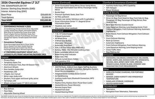 2026 Chevrolet Equinox 1LT