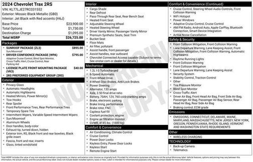 2024 Chevrolet Trax FWD 2RS