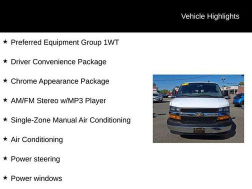 Summit White 2024 Chevrolet Express 2500 Work Van