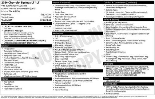 2026 Chevrolet Equinox 1LT
