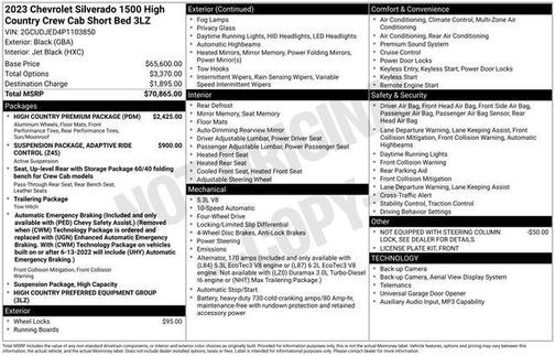 2023 Chevrolet Silverado 1500 High Country
