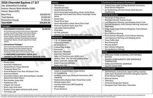 2026 Chevrolet Equinox 1LT