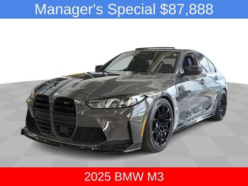 Gray Metallic 2025 BMW M3 Competition xDrive