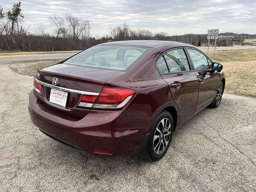 Red 2014 Honda Civic EX