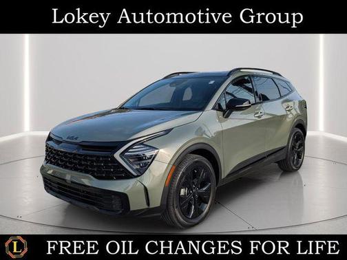 Jungle Green 2025 Kia Sportage Plug-In Hybrid X-Line