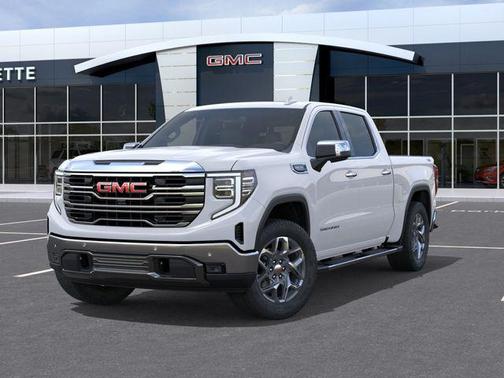 Glacier White Tricoat 2026 GMC Sierra 1500 SLT