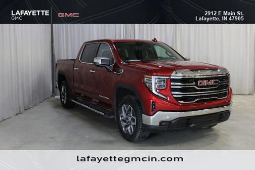 Volcanic Red 2025 GMC Sierra 1500 SLT
