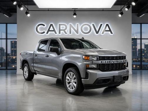 Satin Steel Metallic 2021 Chevrolet Silverado 1500 Custom
