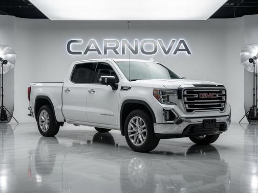 White Frost Tricoat 2021 GMC Sierra 1500 SLT