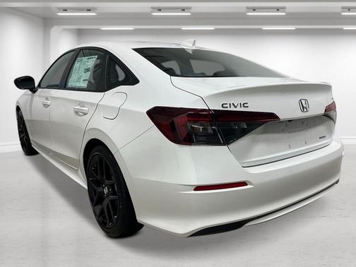 Platinum White Pearl 2026 Honda Civic Hybrid Sport