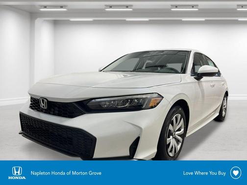 Platinum White Pearl 2026 Honda Civic LX