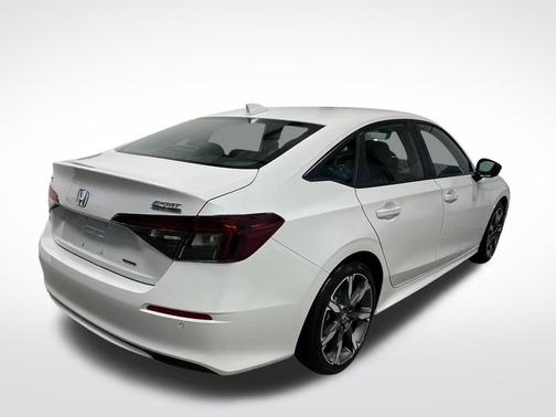 Platinum White Pearl 2026 Honda Civic Hybrid Sport Touring