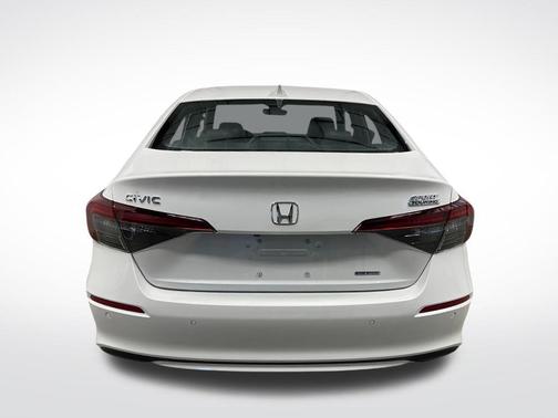 Platinum White Pearl 2026 Honda Civic Hybrid Sport Touring
