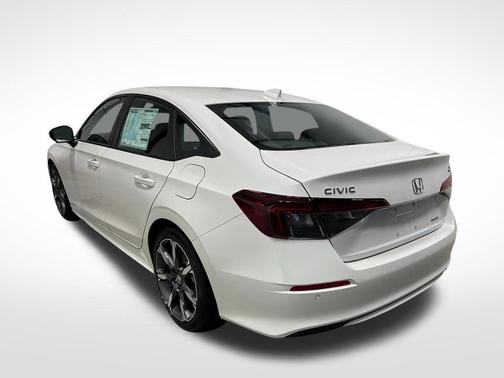 Platinum White Pearl 2026 Honda Civic Hybrid Sport Touring