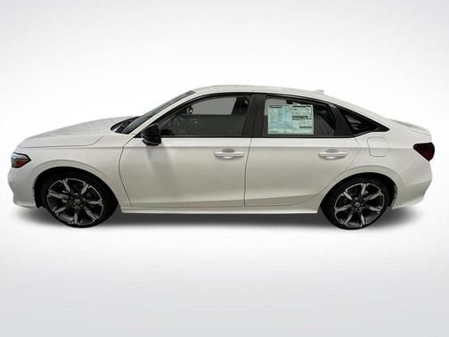 Platinum White Pearl 2026 Honda Civic Hybrid Sport Touring