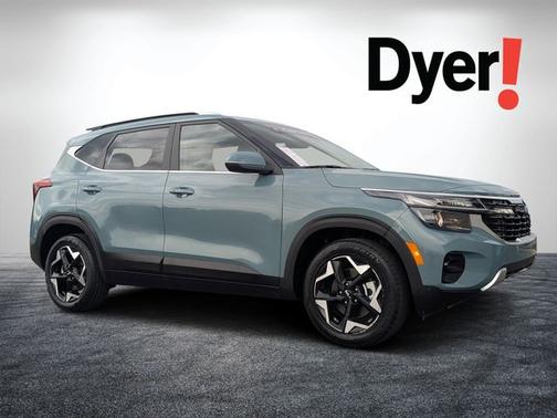 Blue 2025 Kia Seltos EX