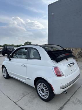 White 2015 FIAT 500C Lounge