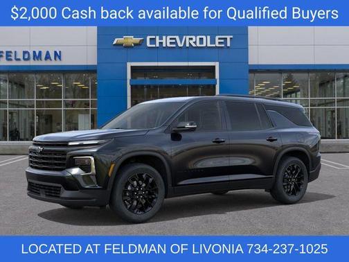 Mosaic Black Metallic 2026 Chevrolet Traverse LT