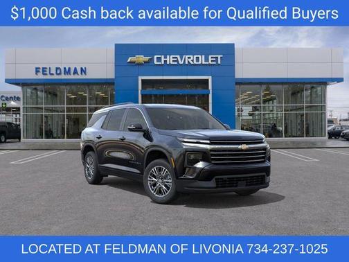 Mosaic Black Metallic 2026 Chevrolet Traverse LT