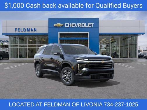 Mosaic Black Metallic 2026 Chevrolet Traverse LT