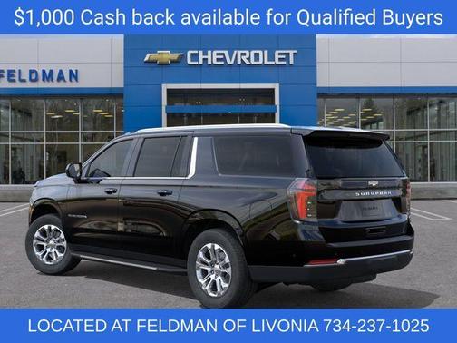 Black 2026 Chevrolet Suburban LS
