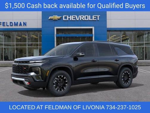 Mosaic Black Metallic 2026 Chevrolet Traverse Z71