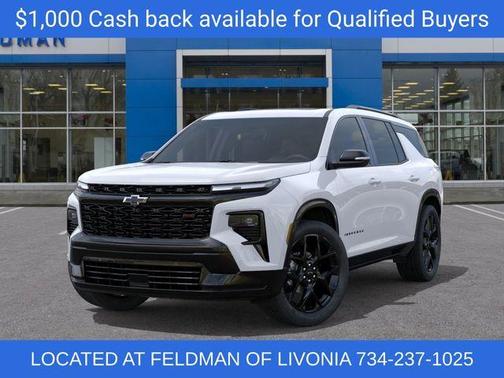 Polar White 2026 Chevrolet Traverse RS