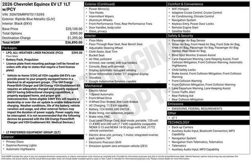 2026 Chevrolet Equinox EV LT 1