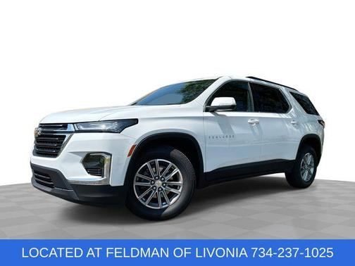 Summit White 2023 Chevrolet Traverse LT Leather