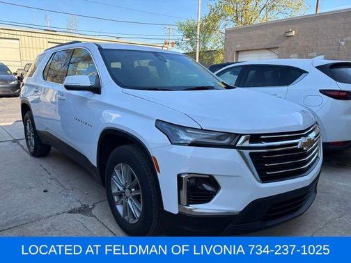 Summit White 2023 Chevrolet Traverse LT Leather