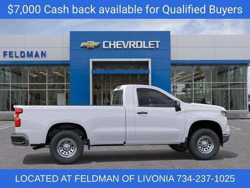 Summit White 2026 Chevrolet Silverado 1500 WT