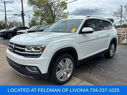 Pure White 2019 Volkswagen Atlas 3.6L SEL