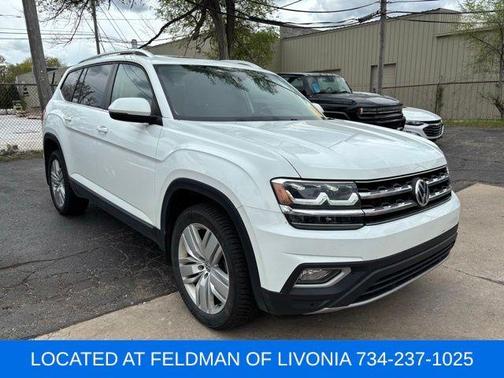 Pure White 2019 Volkswagen Atlas 3.6L SEL
