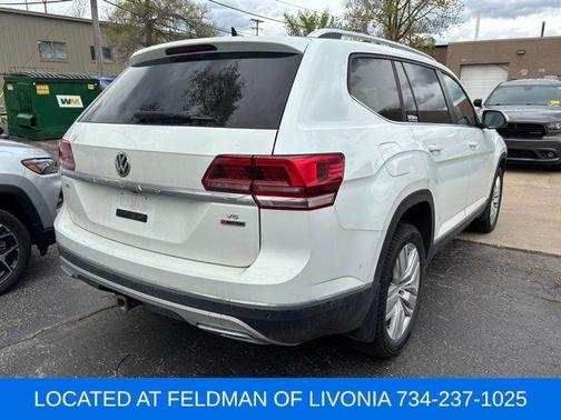Pure White 2019 Volkswagen Atlas 3.6L SEL