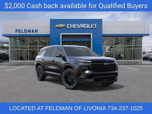 Mosaic Black Metallic 2026 Chevrolet Traverse LT