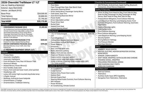 2026 Chevrolet Trailblazer LT