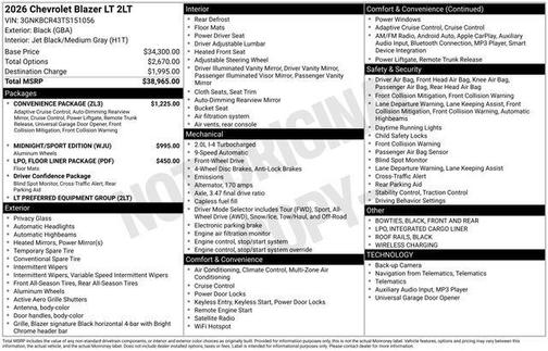 2026 Chevrolet Blazer LT