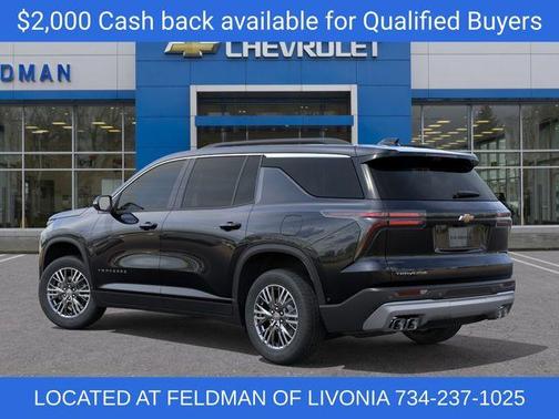 Mosaic Black Metallic 2026 Chevrolet Traverse LT