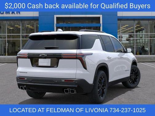 Summit White 2026 Chevrolet Traverse LT