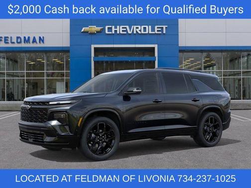 Mosaic Black Metallic 2026 Chevrolet Traverse RS