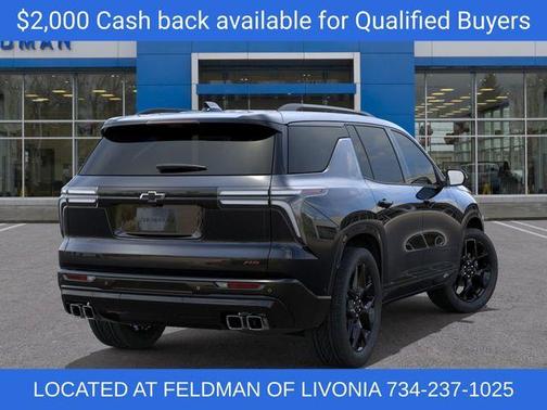 Mosaic Black Metallic 2026 Chevrolet Traverse RS