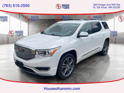 White Frost Tricoat 2017 GMC Acadia Denali