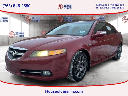 Maroon 2007 Acura TL Type S
