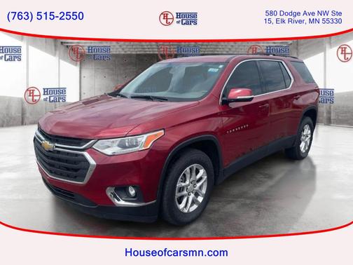 Cajun Red Tintcoat 2020 Chevrolet Traverse LT Cloth