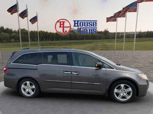 Polished Metal Metallic 2013 Honda Odyssey Touring Elite