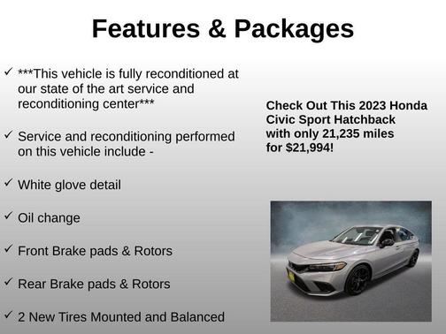 2023 Honda Civic Sport