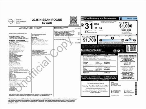 2025 Nissan Rogue SV